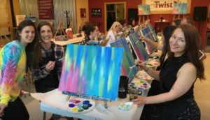 Painting with a twist asheville biltmore park square